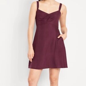 NEW Old Navy Fit and Flare Crepe Mini Dress